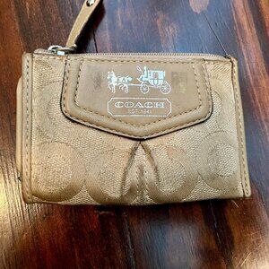 COACH Signature Mini Cardholder/Keyring Wallet